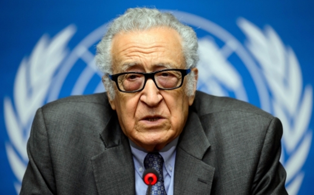 un arab league envoy for syria brahimi gestures during a news conference at the un in geneva photo afp