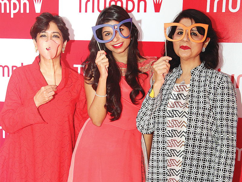 the attendees added vibrance to the event which was titled girls night out with triumph photo publicity