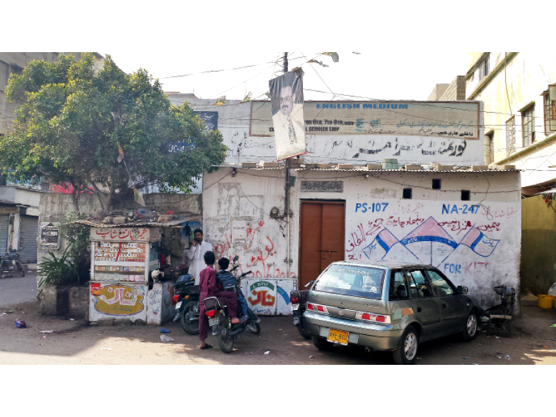 a man made a public announcement that he was going to take over this school property in liaquatabad this has shocked the faculty of government girls primary and boys lower secondary school who believed it was public property photo express