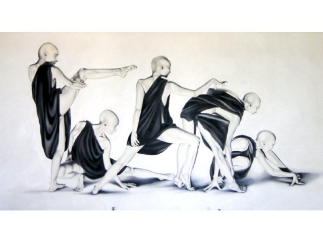 art on display shows fluidity of motion as translated in human interactions art on display shows fluidity of motion as translated in human interactions