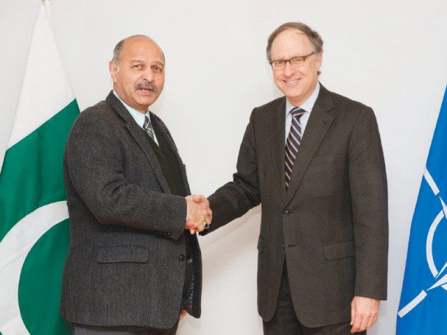 mushahid hussain visited nato headquarters in brussels and held a meeting with nato deputy secretary general