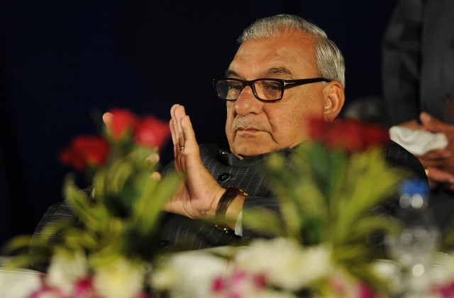 bhupinder singh hooda the chief minister of india s haryana state photo afp