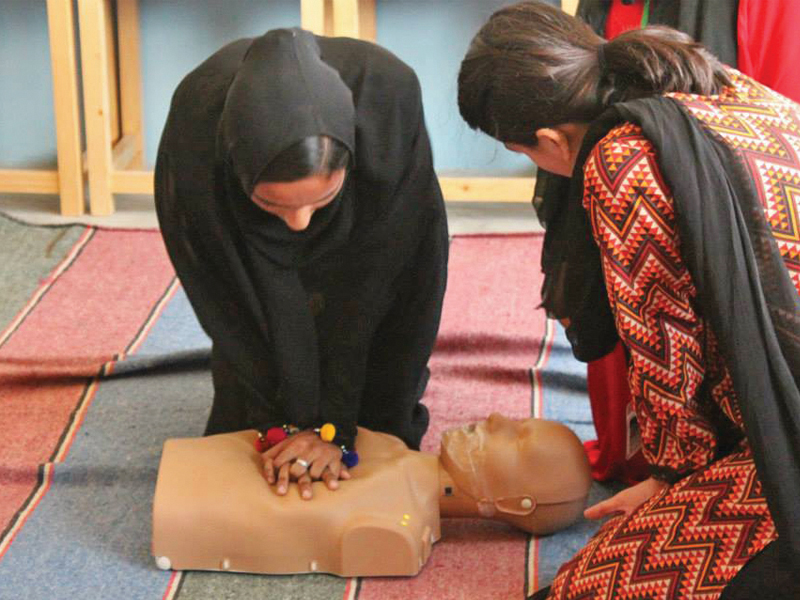 the first response initiative of pakistan conducts monthly workshops to train people in first aid skills the workshops include various sessions such as cpr and c spine stabilisation which may assist the people in helping victims in the event of a trauma photo courtesy frip