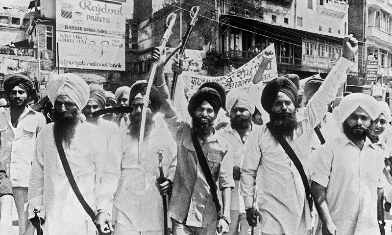 sikh militants march in the streets of amritsar punjab in 1984 photo afp sikh militants march in the streets of amritsar punjab in 1984 photo afp