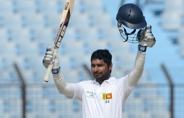 reaching great heights sangakkara a 36 year old veteran playing his 122nd test also became the ninth test batsmen to reach the 11 000 run mark photo afp