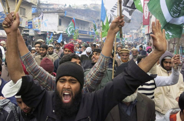 supporters of different political and religious parties shout slogans as they take part in a rally to mark kashmir solidarity day photo reuters supporters of different political and religious parties shout slogans as they take part in a rally to mark kashmir solidarity day photo reuters
