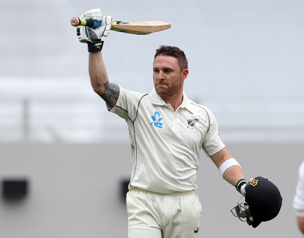 captain s innings brendon mccullum was last man out for 224 when attempting to slog another six to add to the five in his 307 ball inning photo afp