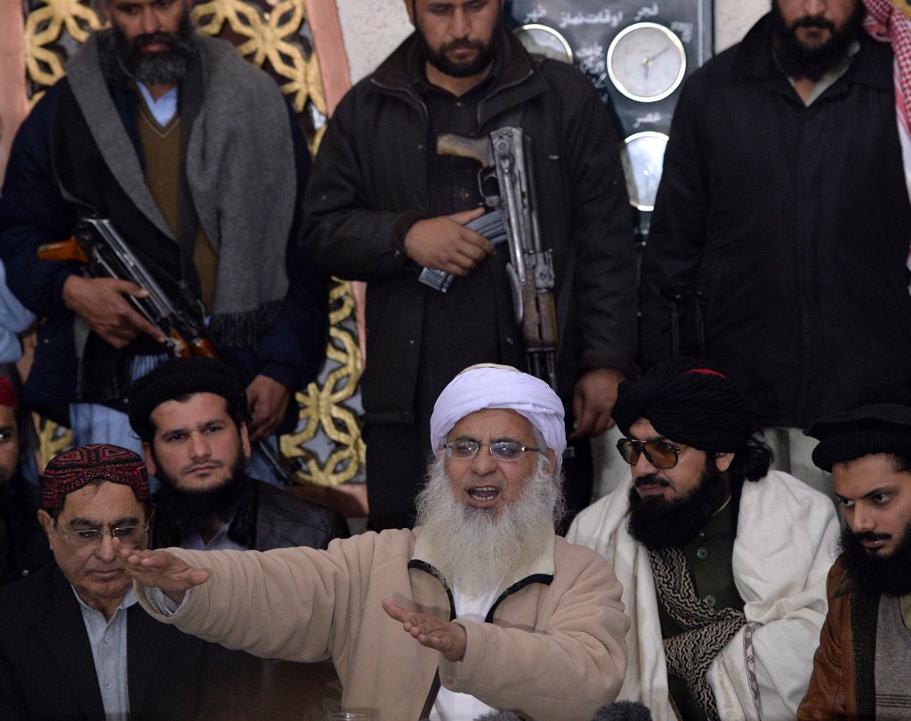 i ll remain part of this taliban intermediary committee but yes i will not sit for future talks until my demands are met says maulana abdul aziz photo afp