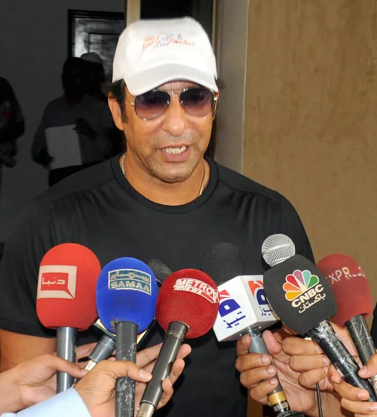 former cricket star wasim akram photo muhammad saqib former cricket star wasim akram photo muhammad saqib