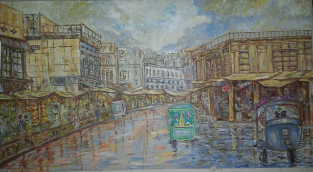 the artist s only regret is that his earlier work on peshawar s historical sites has withered away due to official negligence photos express the artist s only regret is that his earlier work on peshawar s historical sites has withered away due to official negligence photos express