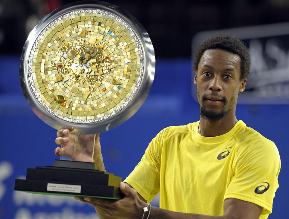 monfils relied on his powerful serve to dominate world number nine gasquet and clinch the fifth atp title of his career photo afp