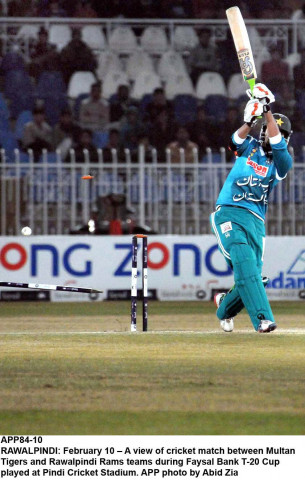 rawalpindi rams failed to chase a 184 run total posted by the multan tigers as they ended with 181 for eight in a closely fought match photo app rawalpindi rams failed to chase a 184 run total posted by the multan tigers as they ended with 181 for eight in a closely fought match photo app