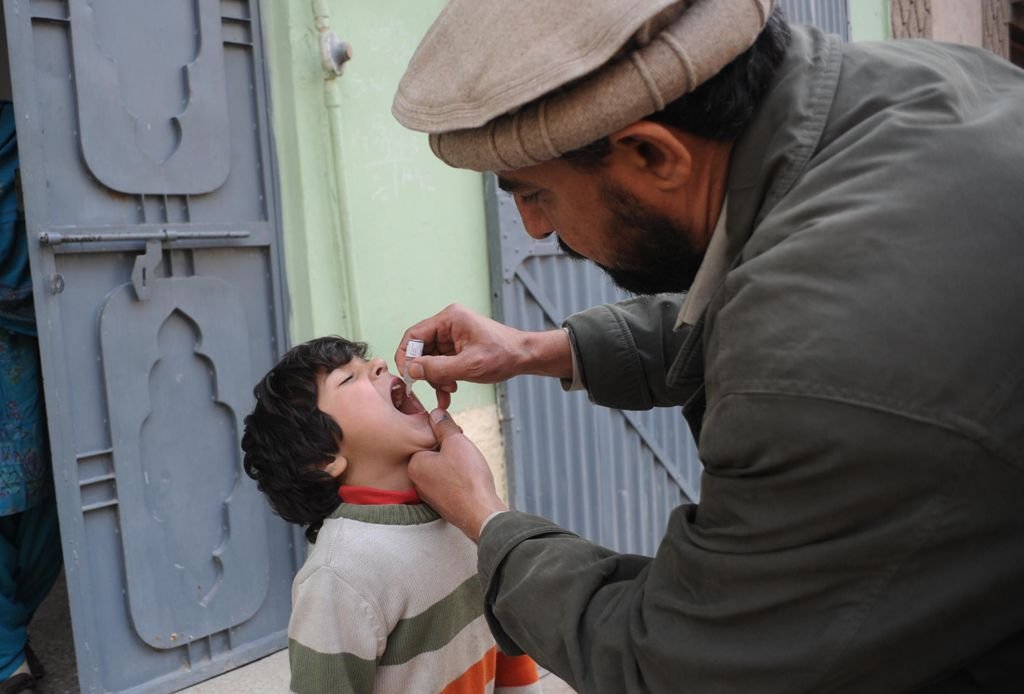 polio teams frequently come under attack as authorities struggle to ensure an end to the crippling virus photo afp