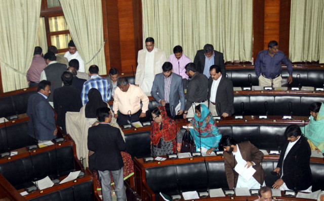 mqm mpas walkout of the sindh assembly on tuesday photo mohammad azeem express mqm mpas walkout of the sindh assembly on tuesday photo mohammad azeem express