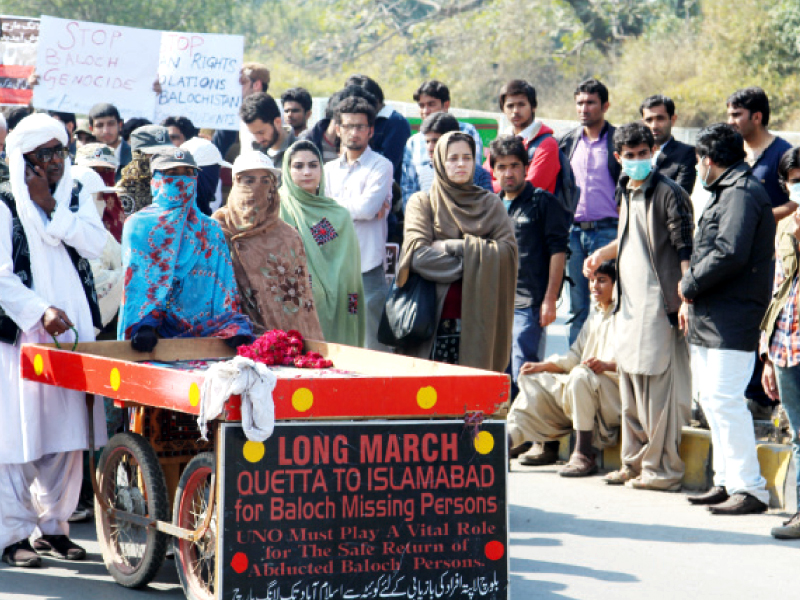 the protestors have been walking since october photo shafiq malik zehra hashmi express