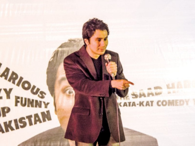 audience are burst into laughter at the performance of saad haroon at kuch khaas photo express audience are burst into laughter at the performance of saad haroon at kuch khaas photo express