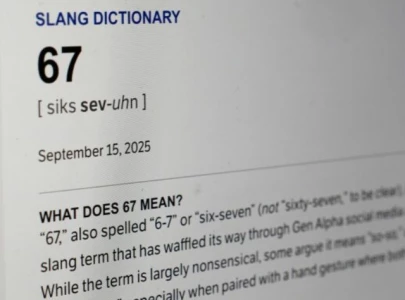 67 became word of the year for 2025 what does it mean