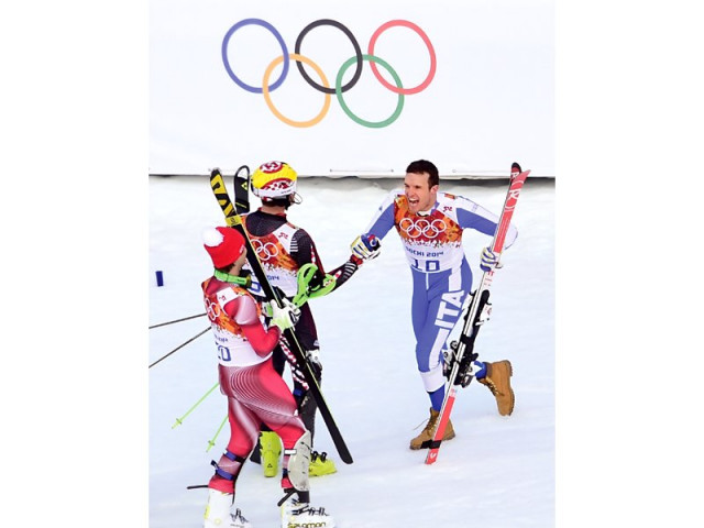 viletta who had only one world cup win and podium so far won with a combined time of two minutes 45 20 seconds after one downhill and one slalom run photo afp viletta who had only one world cup win and podium so far won with a combined time of two minutes 45 20 seconds after one downhill and one slalom run photo afp