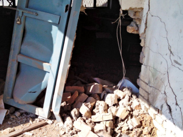 the multiple explosions caused the entire structure of the school to collapse while a security guard was also injured photo express the multiple explosions caused the entire structure of the school to collapse while a security guard was also injured photo express