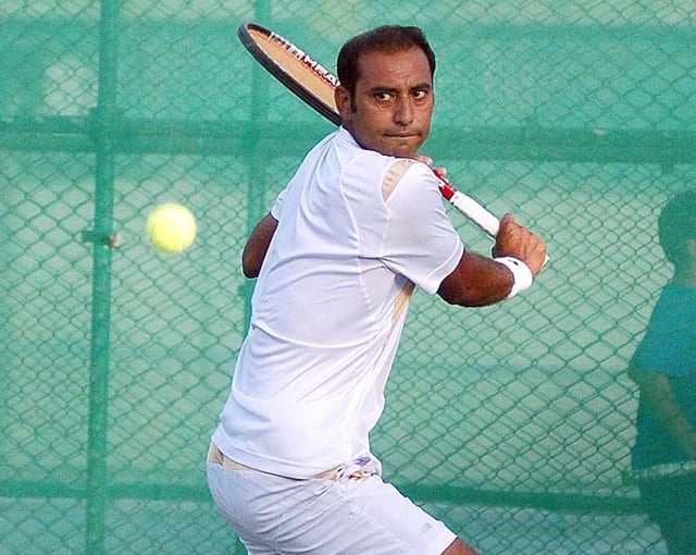 aqeel proved his worth as the most experienced pakistani davis cup player sealing the win for the country photo app file