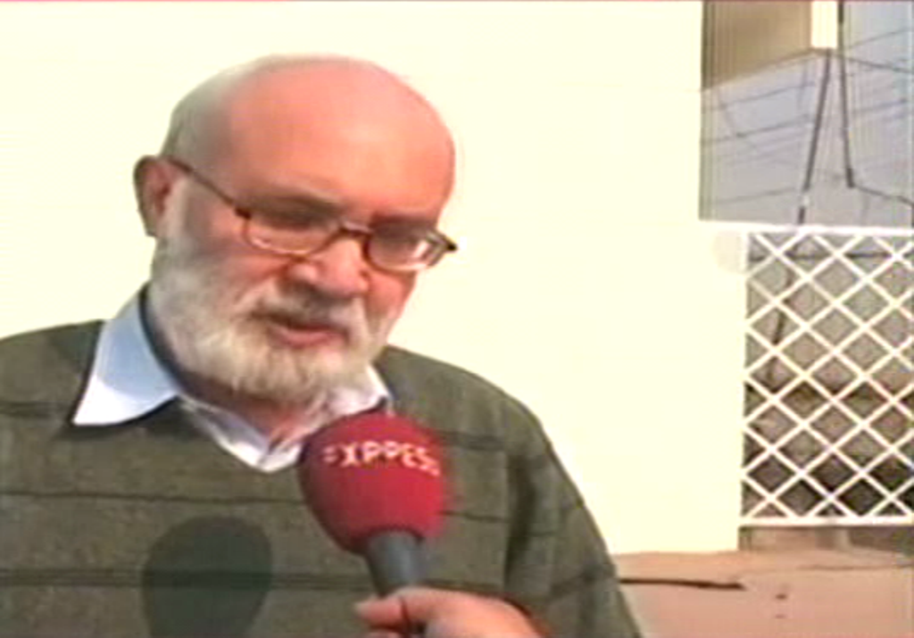 express news screengrab of senior journalist rahimullah yousufzai who is one of the members of the government committee