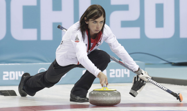 britain 039 s skip eve muirhead delivers a stone during their women 039 s curling round robin game against denmark at the ice cube curling center during the 2014 sochi winter olympic games february 17 2014 photo reuters britain 039 s skip eve muirhead delivers a stone during their women 039 s curling round robin game against denmark at the ice cube curling center during the 2014 sochi winter olympic games february 17 2014 photo reuters