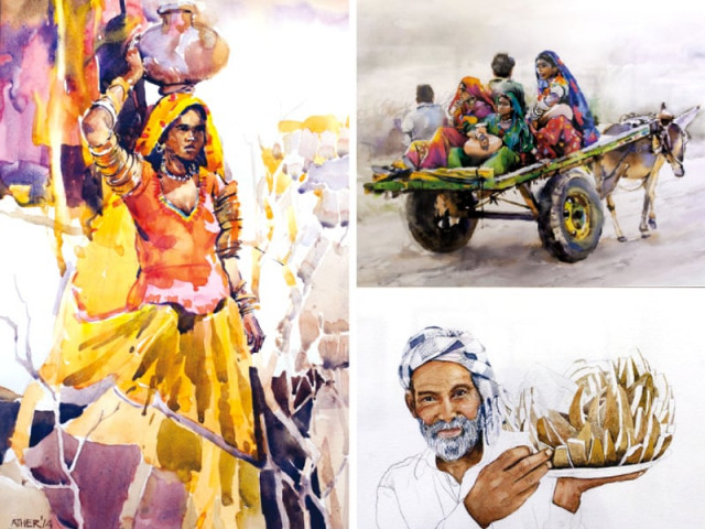 the paintings on display are characterised by the intricate use of colour and form photo myra iqbal express the paintings on display are characterised by the intricate use of colour and form photo myra iqbal express