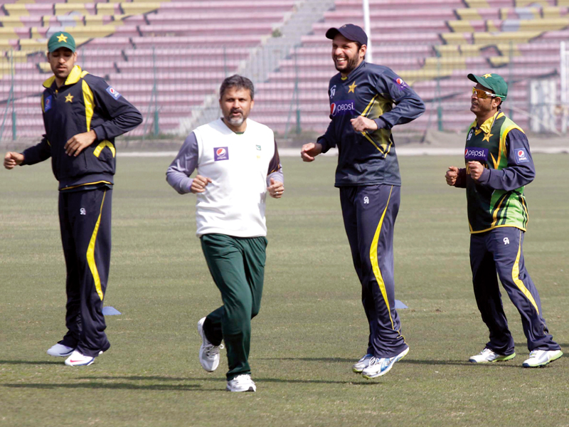 on the first day in his new role in the national team head coach moin khan stated that the twin events in bangladesh are crucial for pakistan in the prevailing situation photo shafiq malik express