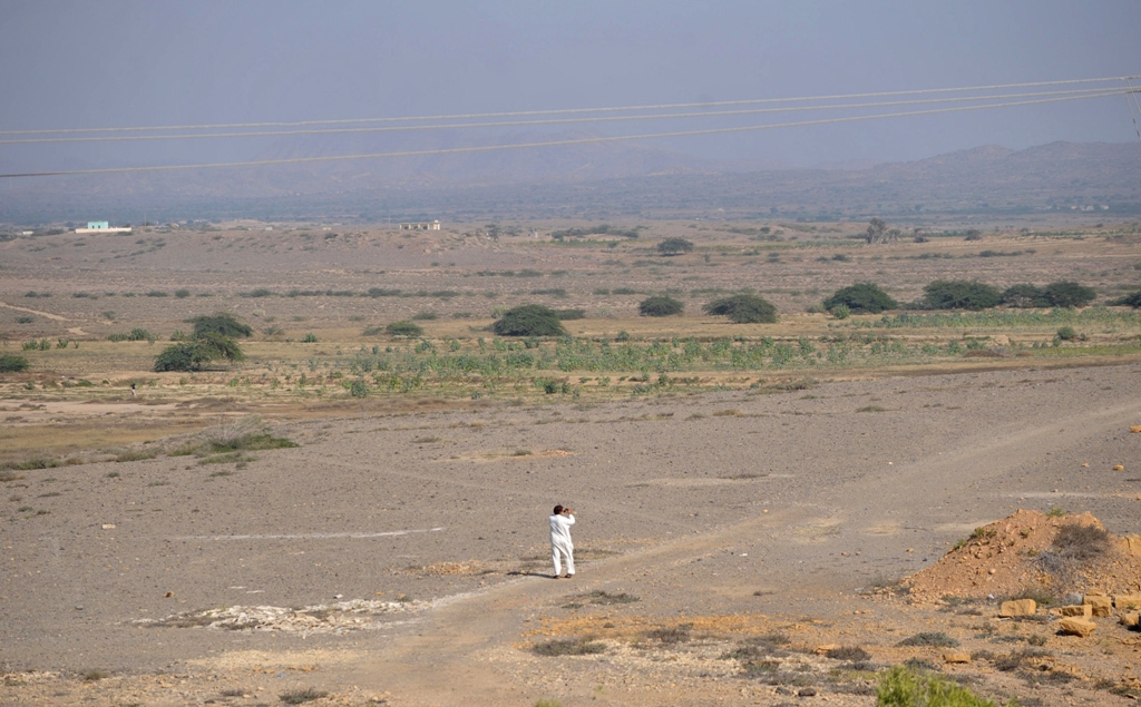 proposed site of energy park in qadir goth a village of sindh photo afp