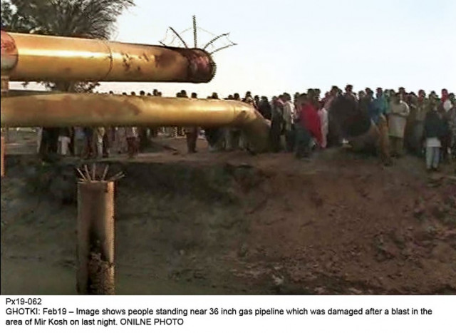 the main gas pipeline supplying gas to parts of sindh and southern punjab exploded at the crossing of dahar wah situated near ubauro ghotki on wednesday photo online the main gas pipeline supplying gas to parts of sindh and southern punjab exploded at the crossing of dahar wah situated near ubauro ghotki on wednesday photo online