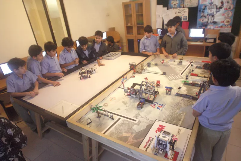 at the full of activity classrooms at haque academy students experiment in building the elementary form of lego based robots with inclusion of gears and motors the students employ their imagination and logic by means of scratch software developed by massachusetts institute of technology for young children to be able to programme with drag and drop blocks to interact with the lego wedo kit photos athar khan express at the full of activity classrooms at haque academy students experiment in building the elementary form of lego based robots with inclusion of gears and motors the students employ their imagination and logic by means of scratch software developed by massachusetts institute of technology for young children to be able to programme with drag and drop blocks to interact with the lego wedo kit photos athar khan express