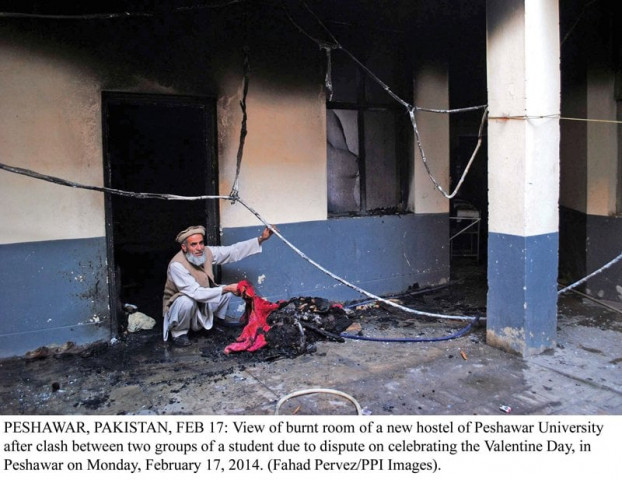 students barged into the university s hostel and set rooms on fire following a clash on valentine s day photo ppi students barged into the university s hostel and set rooms on fire following a clash on valentine s day photo ppi