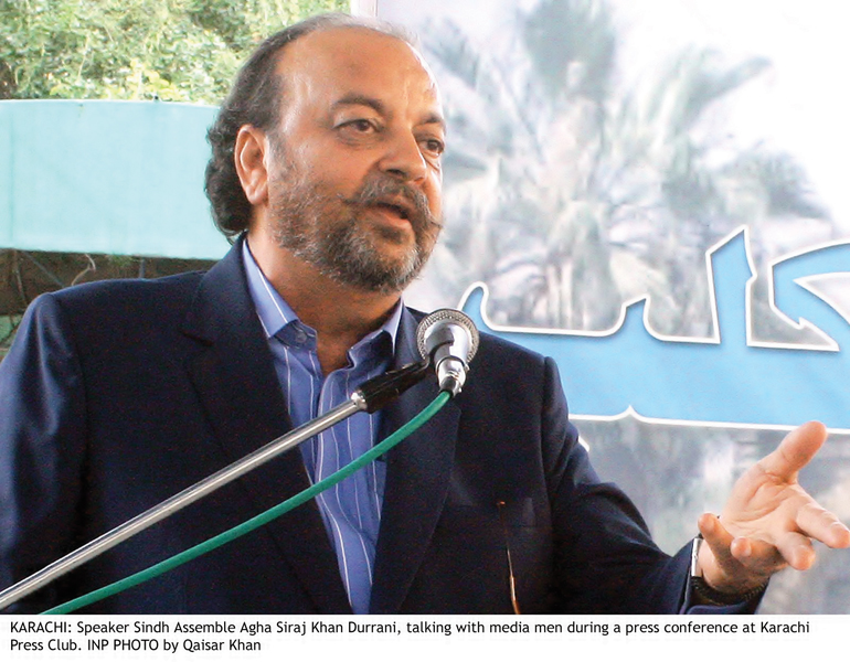 sindh assembly speaker agha siraj durrani photo online