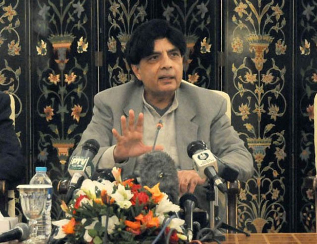 interior minister chaudhry nisar ali khan addressing a press conference on fenruary 20 2014 photo pid interior minister chaudhry nisar ali khan addressing a press conference on fenruary 20 2014 photo pid