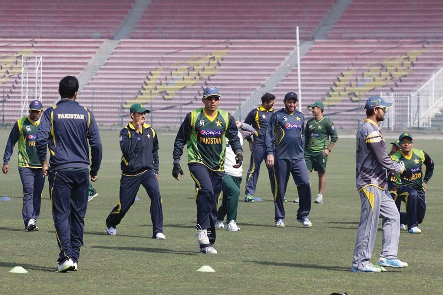 pakistan captain misbahul haq is backing his troops he feels the team has the potential to defend the title they won two years ago photo express