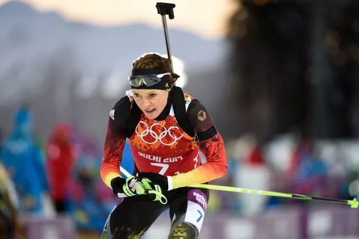 german biathlete evi sachenbacher stehle tested positive for banned substances photo afp german biathlete evi sachenbacher stehle tested positive for banned substances photo afp