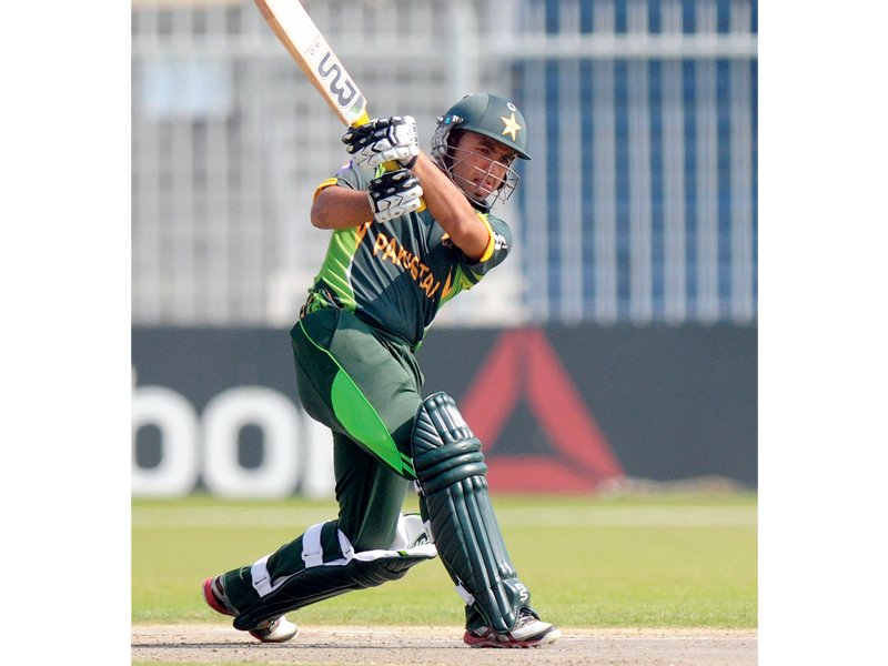 pakistan captain sami aslam scored a valuable 95 at the top of the innings to help his team post a big total photo icc
