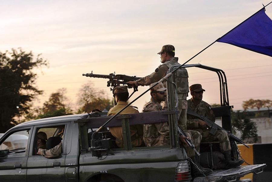 a photo of army troops photo afp