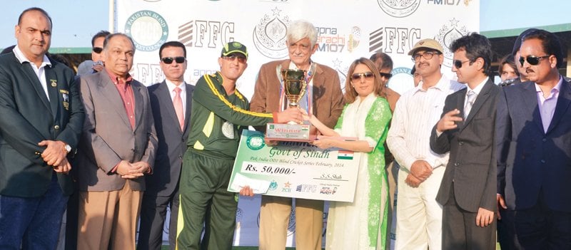 pakistan blind team convincingly won the t20 and odi series against archrivals india photo pbcc