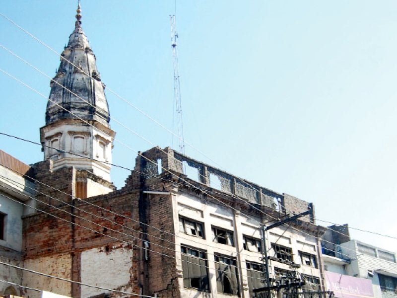 the handful of temples left in the city are crumbling due to neglect and apathy from the state and citizens alike while religious imagery inside has been defaced with graffiti photo muhammad javaid express