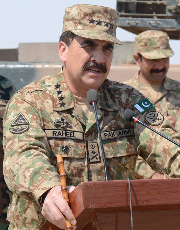 army chief raheel sharif during his address to the troops photo ispr gov pk