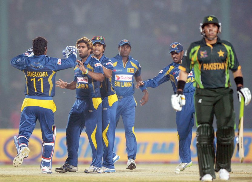 misbahul haq s dismissal tilted the first match towards sri lanka after pakistan were firmly on course for a win photo afp