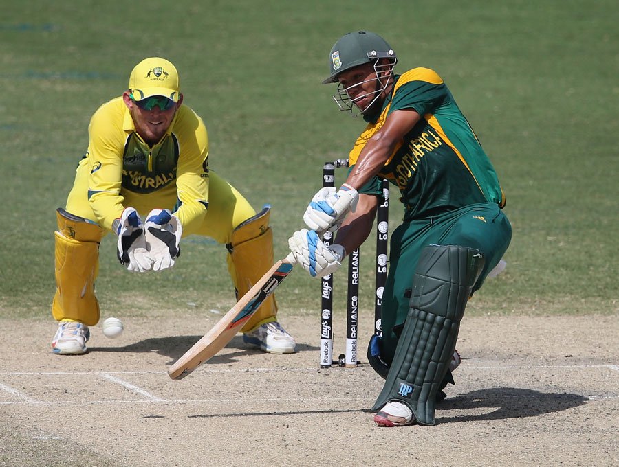 clyde fortuin scored 74 to help steer south africa to the final of the under 19 world cup after beating australia by 80 runs in dubai photo icc