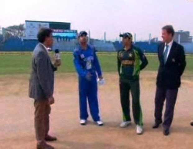 express news screengrab showing pakistan and afghanistan captains express news screengrab showing pakistan and afghanistan captains