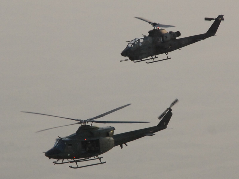gunship helicopter pounded the hideouts of the militants photo ispr