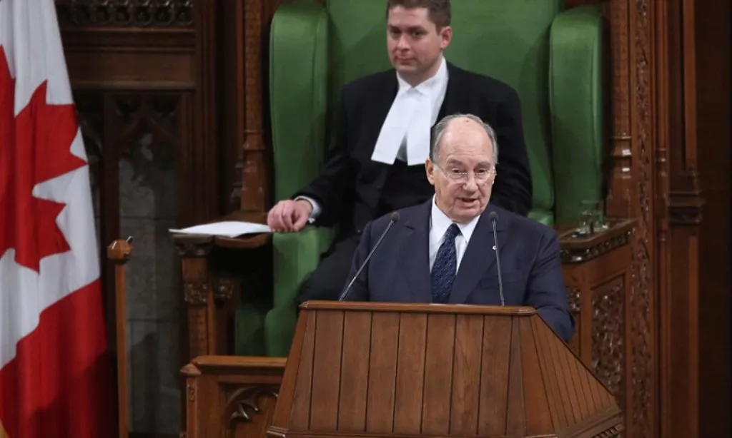 the aga khan spiritual leader of ismaili muslims addresses a joint session of parliament as house of commons speaker andrew scheer listens in ottawa february 27 2014 photo reuters the aga khan spiritual leader of ismaili muslims addresses a joint session of parliament as house of commons speaker andrew scheer listens in ottawa february 27 2014 photo reuters