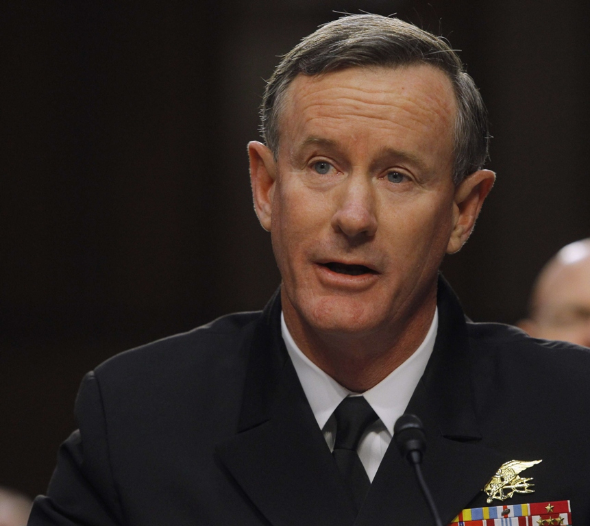 the head of special operations command admiral william mcraven known for overseeing the 2011 raid by navy seal commandos that killed al qaeda founder osama bin laden in his pakistani compound photo reuters