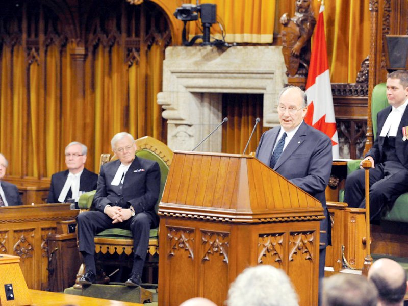 prince karim aga khan addresses a joint session of the parliament of canada photo akdn