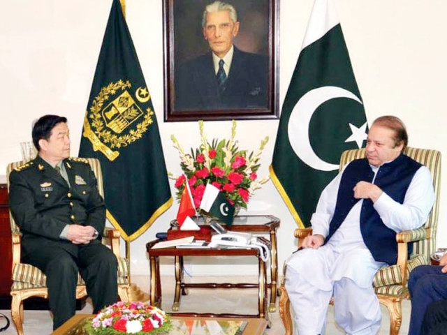 china s defence minister gen chang wanquan meets pm nawaz photo inp china s defence minister gen chang wanquan meets pm nawaz photo inp