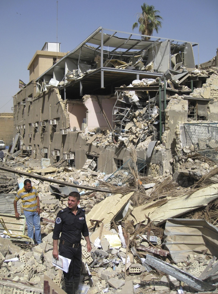 file photo of the site of a bomb in baghdad photo reuters